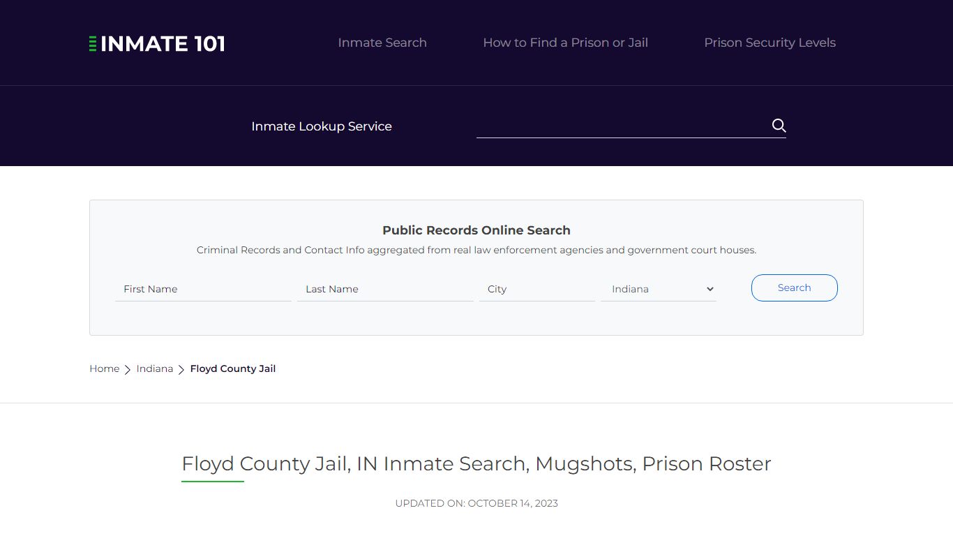 Floyd County Jail, IN Inmate Search, Mugshots, Prison Roster